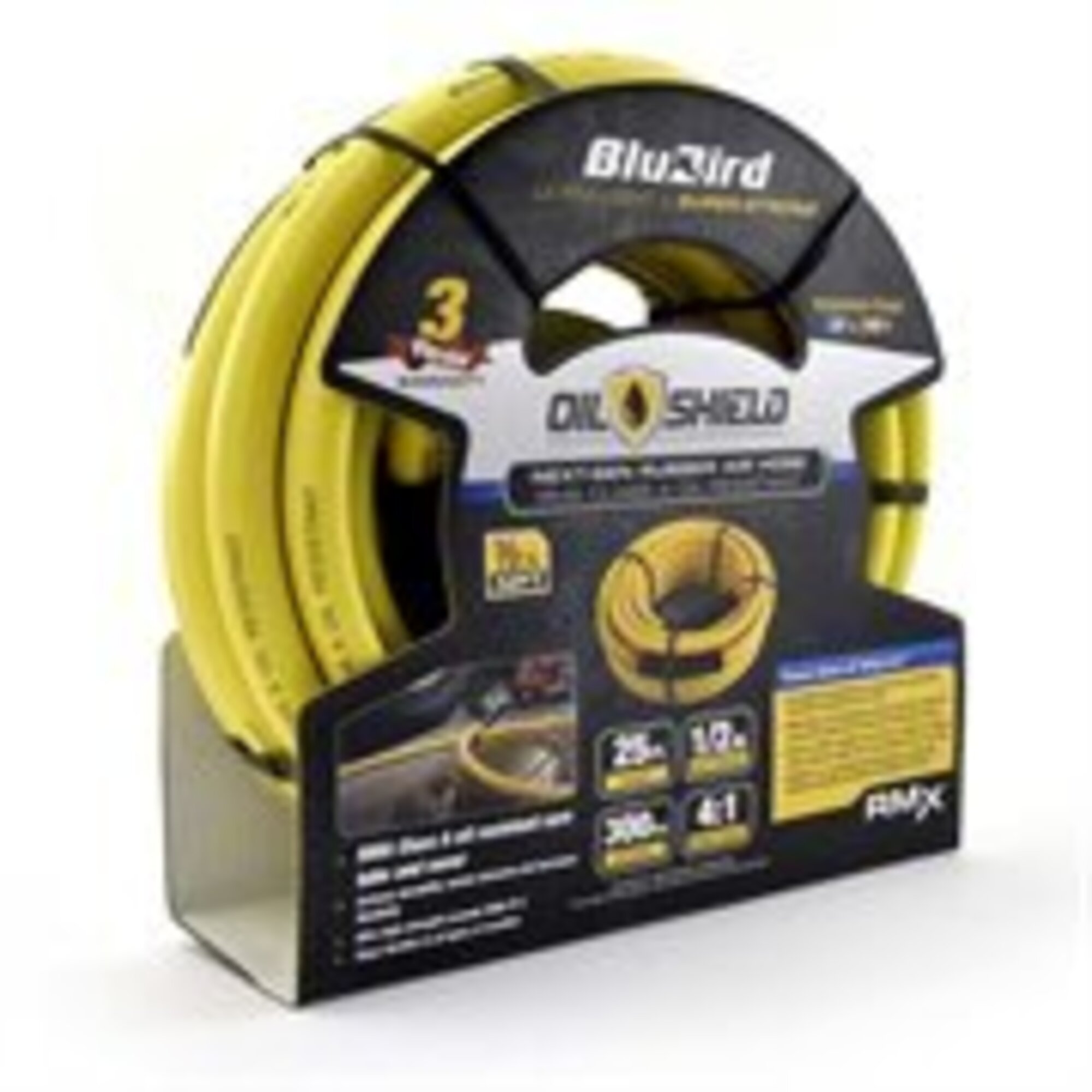BluBird Oil Shield Air Hose — 1/2in. x 25ft., 300 PSI, Ultra Lightweight, Oil Resistant, Model# BBOS1225